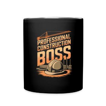 Contremaître en construction - Mug uni - noir - Devant