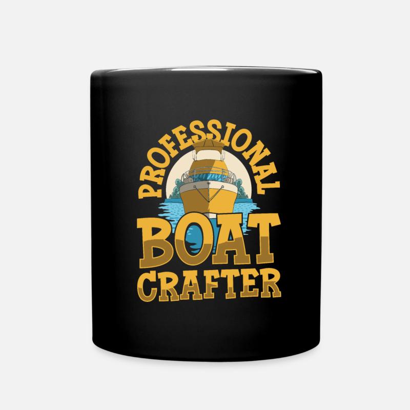 Bootsbauer - Tasse einfarbig - Schwarz