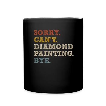 Painting Diamonds Diamond Painting Art - Full Colour Mug - black - Front