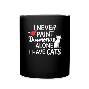Painting Diamonds Diamond Painting Art - Full Colour Mug - black - Front