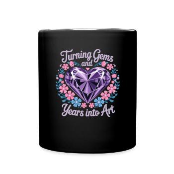 Peinture Diamants Peinture au diamant Art - Mug uni - noir - Devant