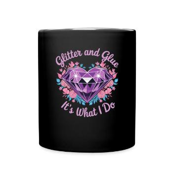 Painting Diamonds Diamond Painting Art - Full Colour Mug - black - Front