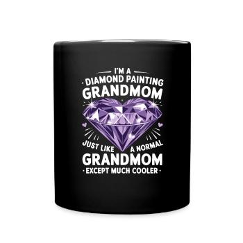 Painting Diamonds Diamond Painting Art - Full Colour Mug - black - Front