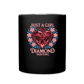 Peinture Diamants Peinture au diamant Art - Mug uni - noir - Devant