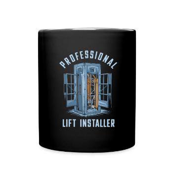 Elevator Installer - Full Colour Mug - black - Front