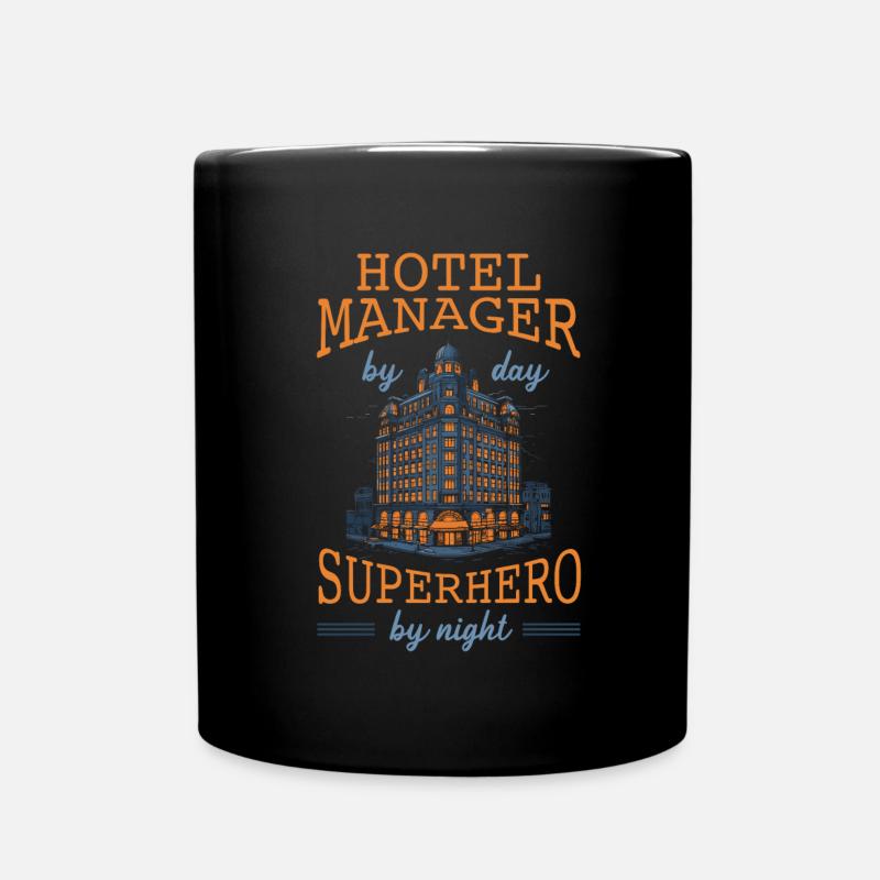 Hotelmanager - Tasse einfarbig - Schwarz