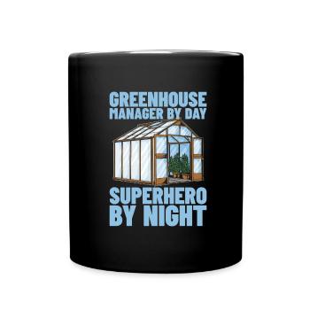 Gestionnaire de serre - Mug uni - noir - Devant