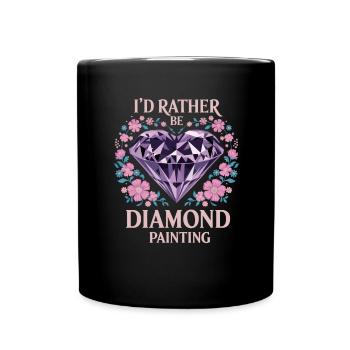 Painting Diamonds Diamond Painting Art - Full Colour Mug - black - Front