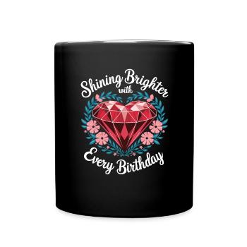Peinture Diamants Peinture au diamant Art - Mug uni - noir - Devant