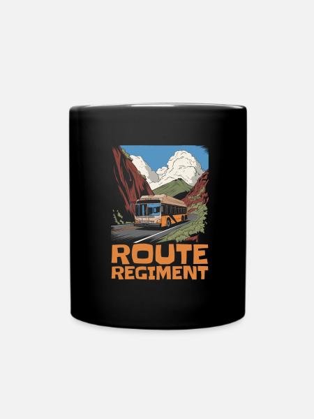 Bus Bus Driver Team - Full Colour Mug - black