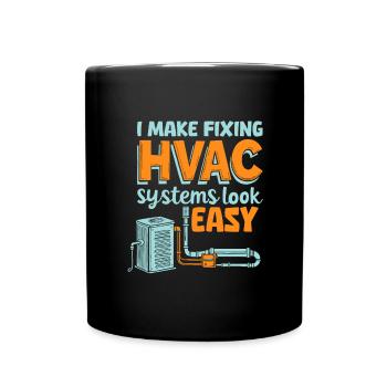 HVAC Technician - Full Colour Mug - black - Front