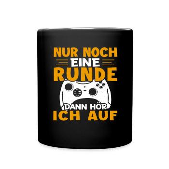 Video Gaming Pc Gamer Zocker Zocken - Full Colour Mug - black - Front