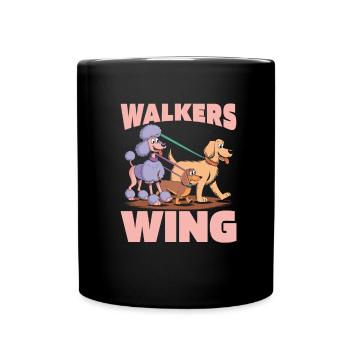 Équipe maître-chien - Mug uni - noir - Devant