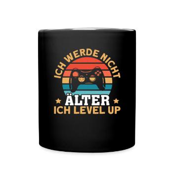 Video Gaming Pc Gamer Zocker Zocken - Full Colour Mug - black - Front