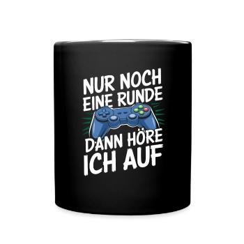 Video Gaming Pc Gamer Zocker Zocken - Full Colour Mug - black - Front