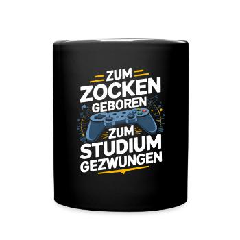 Video Gaming Pc Gamer Zocker Zocken - Full Colour Mug - black - Front