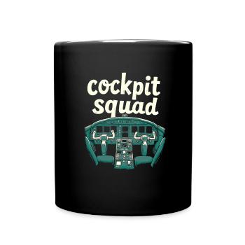 Flight Engineer Kader - Full Colour Mug - black - Front