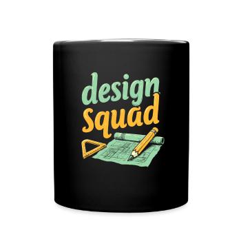 Ingenieur Kader - Tasse einfarbig - Schwarz - Vorne