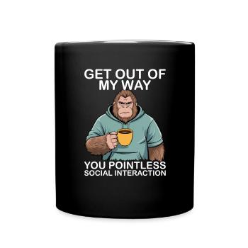 Drôle de Bigfoot - Mug uni - noir - Devant