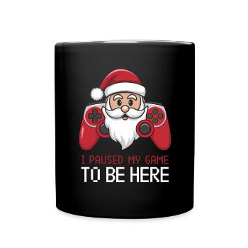 Gamer Weihanchten Gaming Weihnachten Zocken Zocker - Tasse einfarbig - Schwarz - Vorne