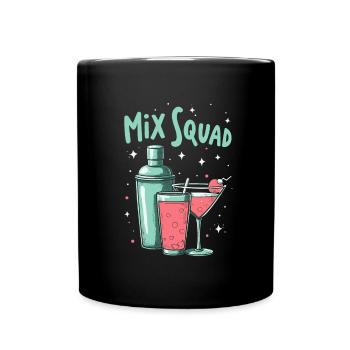 Bartender Bartender Squad - Full Colour Mug - black - Front