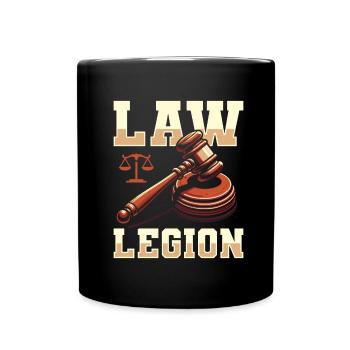 Équipe d’huissiers de justice - Mug uni - noir - Devant