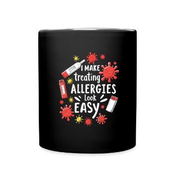 Nurse Allergology Immunology - Full Colour Mug - black - Front