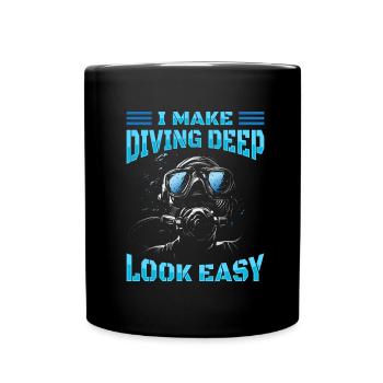 Commercial diver - Full Colour Mug - black - Front