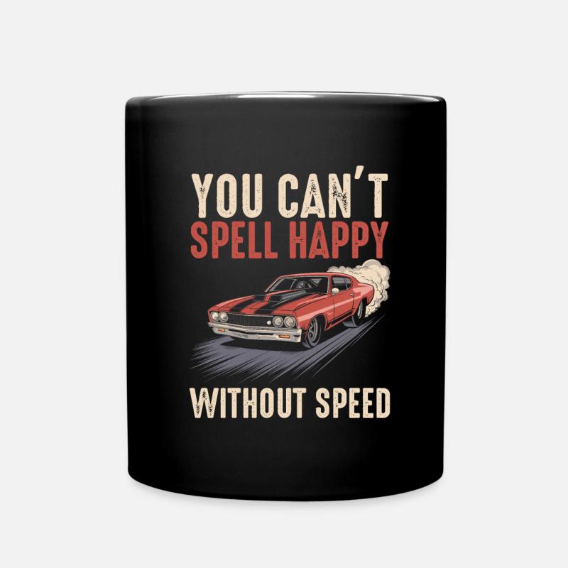Dragster Drag Race - Mug uni - noir