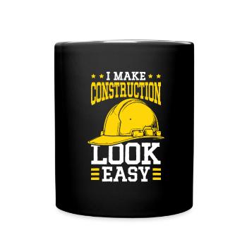 Builder - Full Colour Mug - black - Front