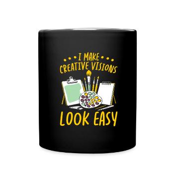 Art Director - Tasse einfarbig - Schwarz - Vorne