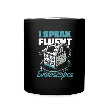 Krankenschwester Gastroenterologie - Tasse einfarbig - Schwarz - Vorne