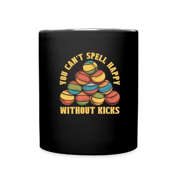 Hacky Sack - Tasse einfarbig - Schwarz - Vorne