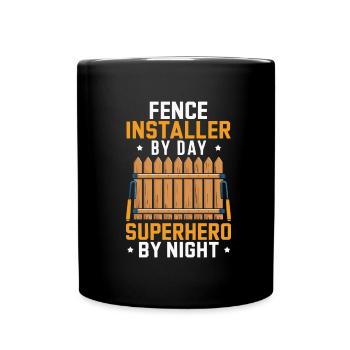 Fence installer - Full Colour Mug - black - Front