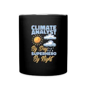 Climate Analyst - Full Colour Mug - black - Front