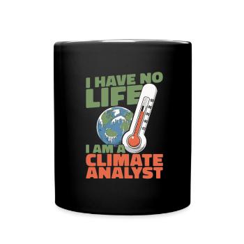 Climate Analyst - Full Colour Mug - black - Front