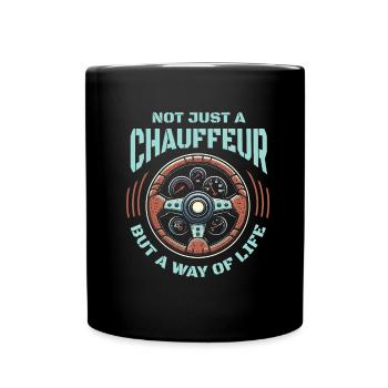 Chauffeur - Mug uni - noir - Devant