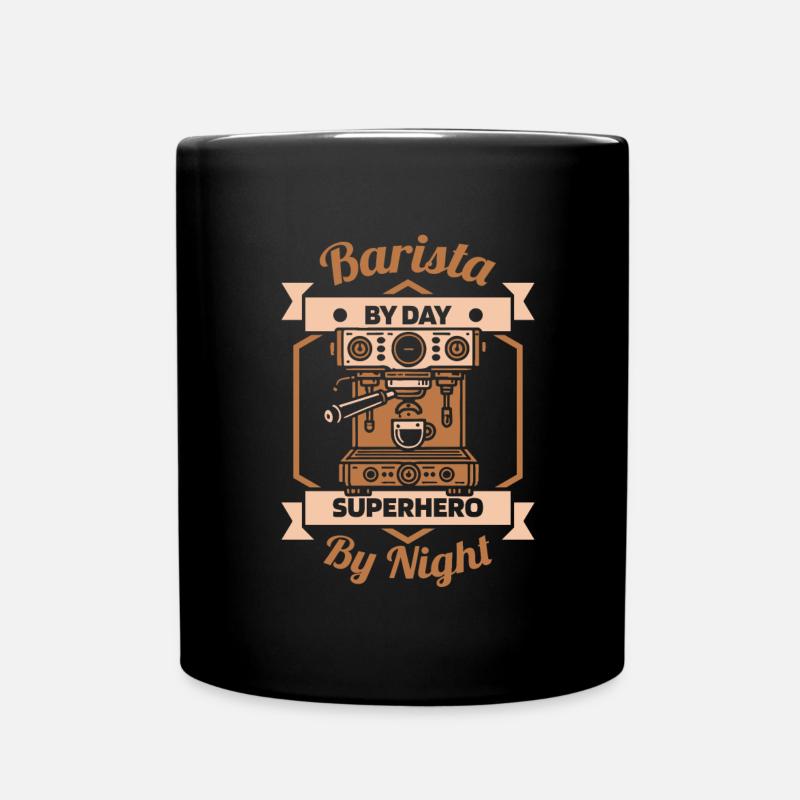 Barista - Tasse einfarbig - Schwarz