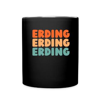 German city of Erding, Bavaria - Full Colour Mug - black - Front