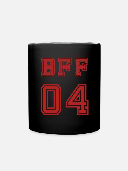 BFF Beste Freunde Beste Freundin - Tasse einfarbig - Schwarz