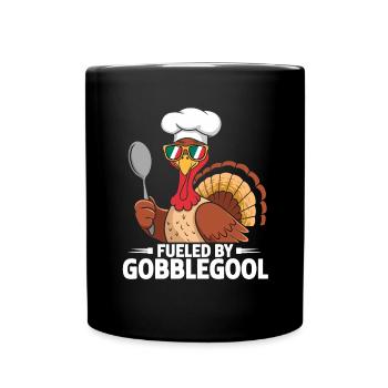 Turkey Day Thanksgiving Day Gobblegool - Full Colour Mug - black - Front