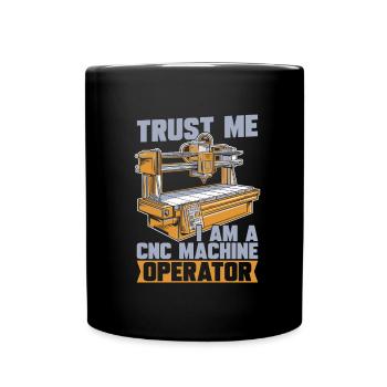 Cnc Fräser - Tasse einfarbig - Schwarz - Vorne