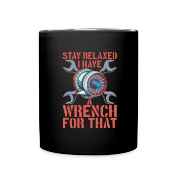 Flugingenieur - Tasse einfarbig - Schwarz - Vorne