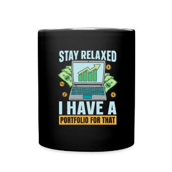 Conseiller financier - Mug uni - noir - Devant