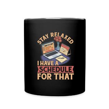 Organisateur d’événements - Mug uni - noir - Devant