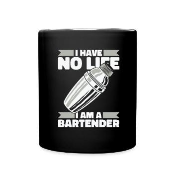 Barkeeper Bartender - Tasse einfarbig - Schwarz - Vorne