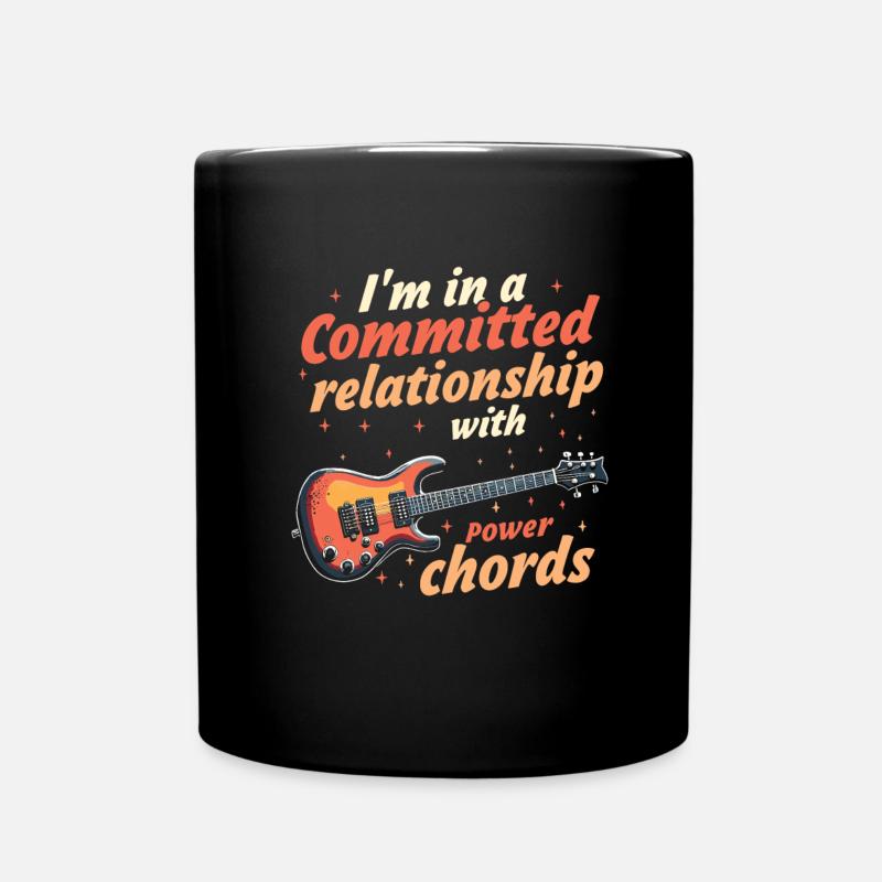 Heavy Rock Metal - Tasse einfarbig - Schwarz