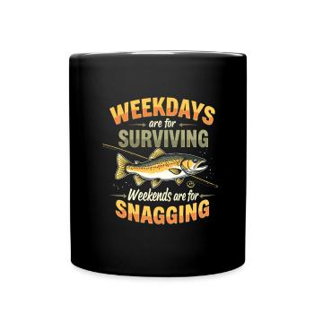 Pêcheur de truite - Mug uni - noir - Devant