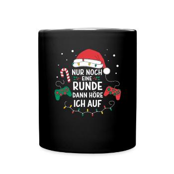 Gamer Gaming Gamer Gaming Christmas - Full Colour Mug - black - Front