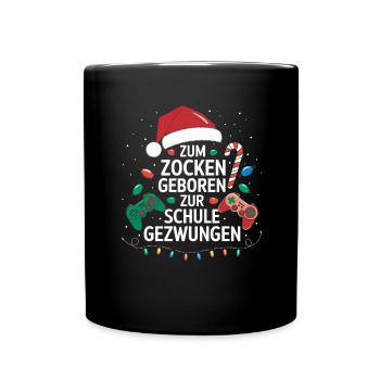Gamer Gaming Gamer Gaming Christmas - Full Colour Mug - black - Front